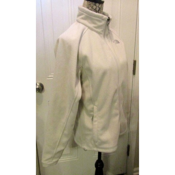 The North Face Glacier Fleece Jacket Winter White Full Zip Womens Size M - Picture 6 of 7